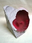 IMPRINT, 2008, cement mixture, pigments, 47 x 55 x55 cm