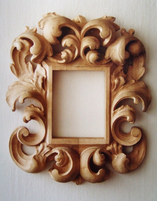 Baroque frame, duplicate, limewood, 50x40cm